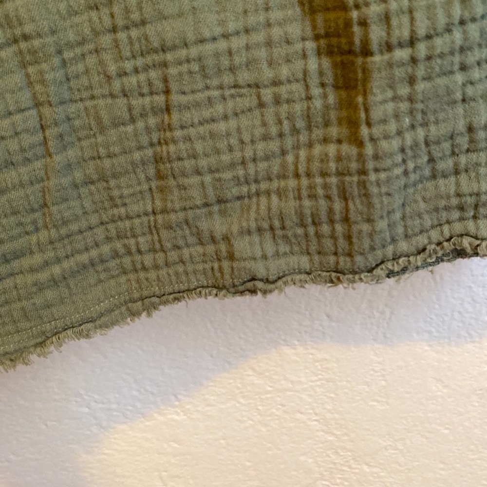 Raquel Allegra cotton gauze sleeveless Luna midi dress olive army green Medium - Picture 10 of 14